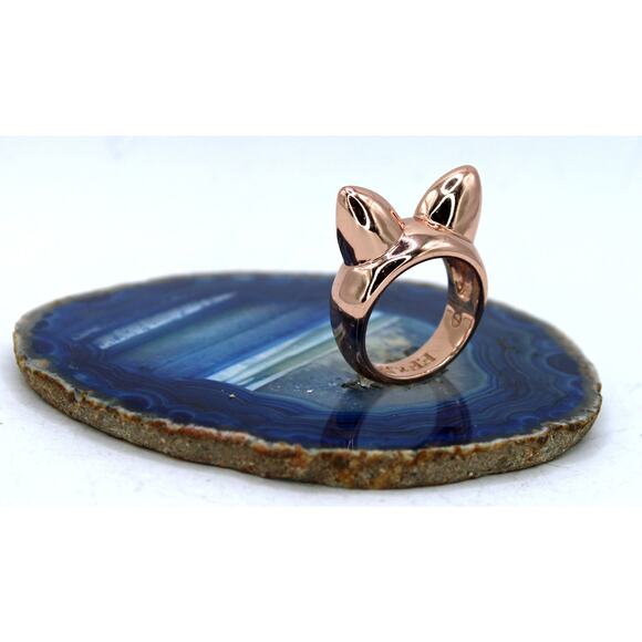 Rose Gold-tone Cat Ear Ring - Picture 2 of 6